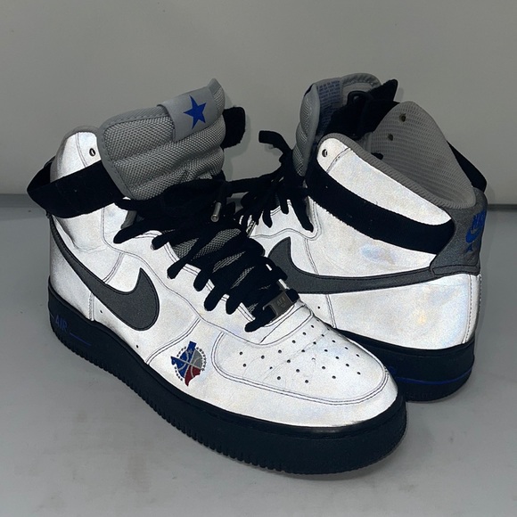 βΉπ½π Super Rare Vintage 2010 Dallas All Star Game Nike Air Force One Sz 9 AF1 - Picture 2 of 14